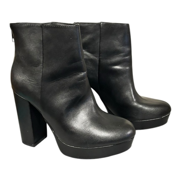 Y•not? Chunky Platform Ankle Boots Heels Size 9.5 VGC - Picture 6 of 10